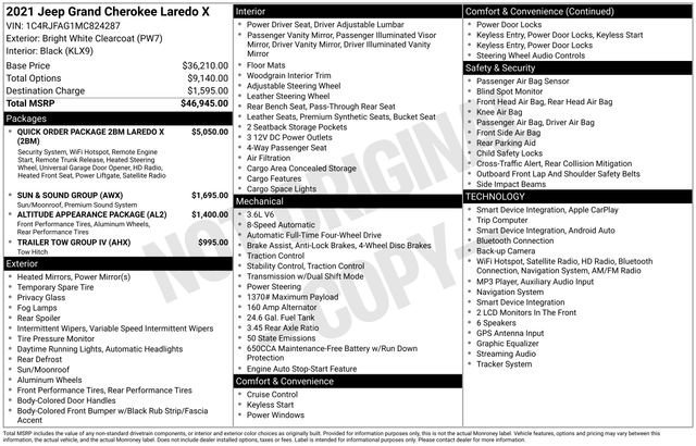 Used 2021 White Jeep Laredo X 4x4 image 12