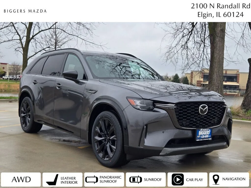 New 2026 Machine Gray Metallic Mazda 3.3 Turbo S Premium Sport AWD image 1