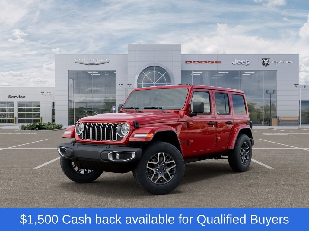 New 2026 Firecracker Red Clear-Coat Exterior Paint Jeep Sahara image 1