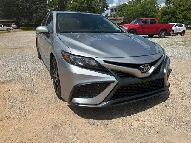 Used 2021 Silver Toyota SE image 2
