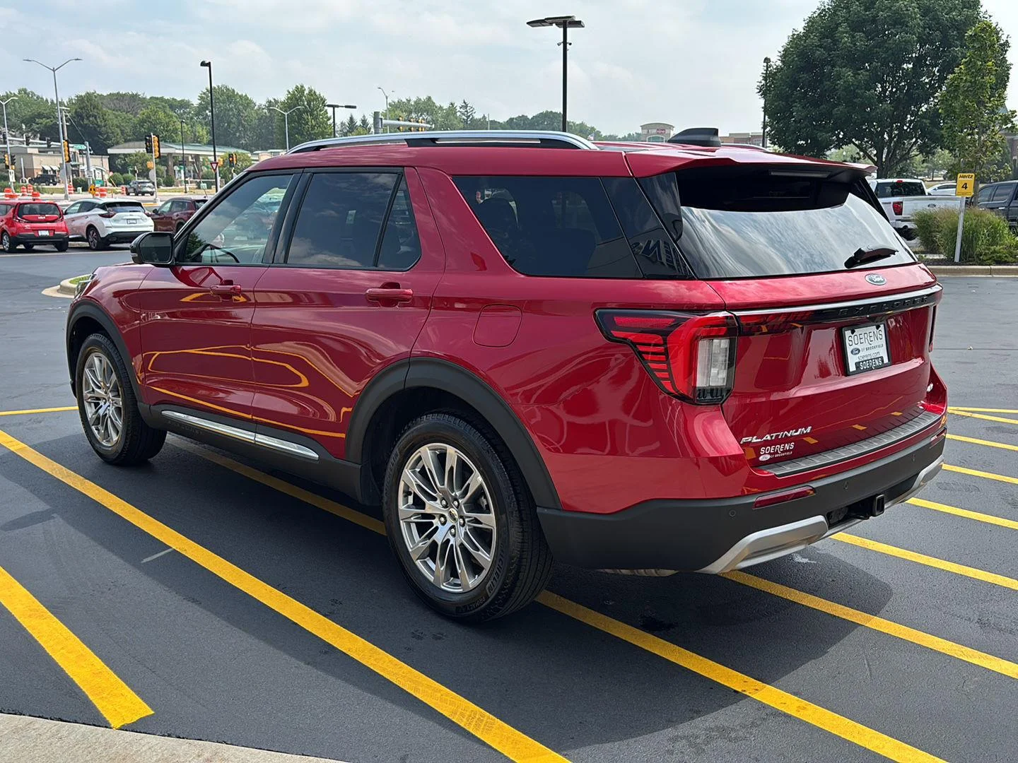 Used 2026 Rapid Red Metallic Tinted Clearcoat Ford Platinum image 8