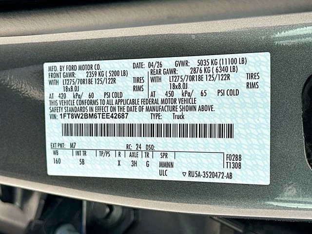 New 2026 Gray Ford Lariat image 21