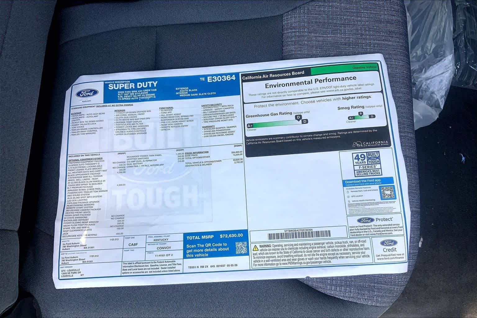 New 2026 Agate Black Metallic Ford F-250® XLT image 18