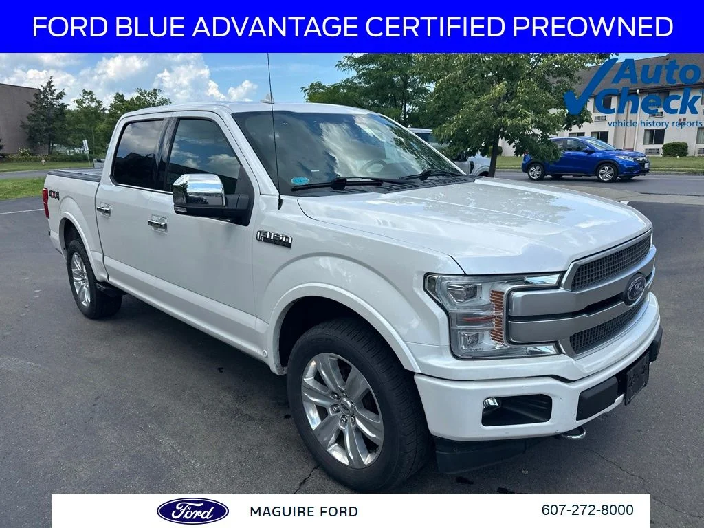 Used 2019 White Ford Platinum image 1