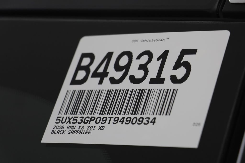 New 2026 Black Sapphire Metallic BMW 30 xDrive image 25