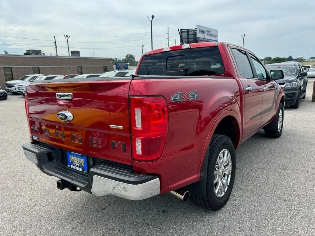 Used 2020 Rapid Red Metallic Tinted Clearcoat Ford Lariat image 3