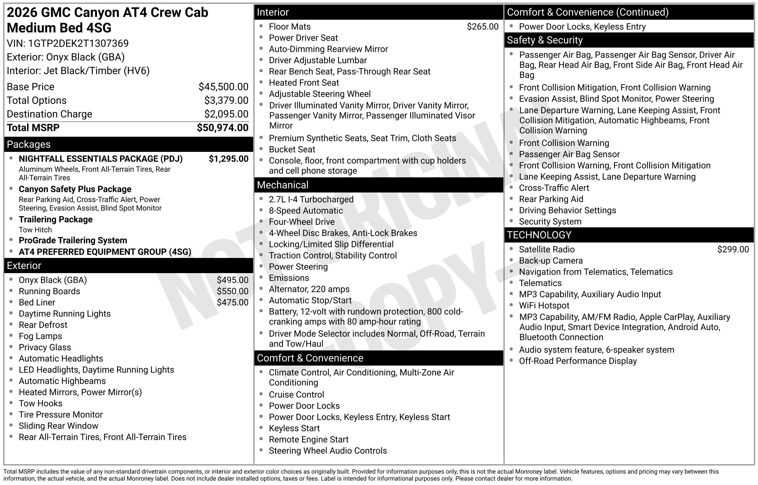 New 2026 Onyx Black GMC AT4 image 42