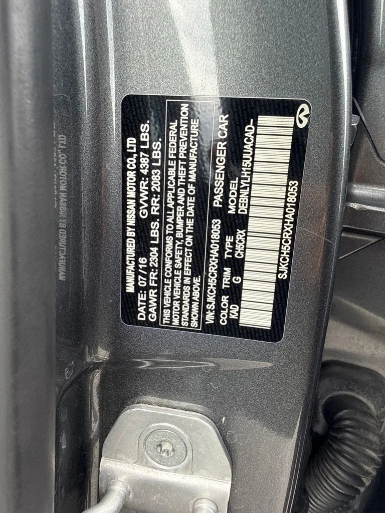 Used 2017 Graphite Shadow INFINITI Premium image 56