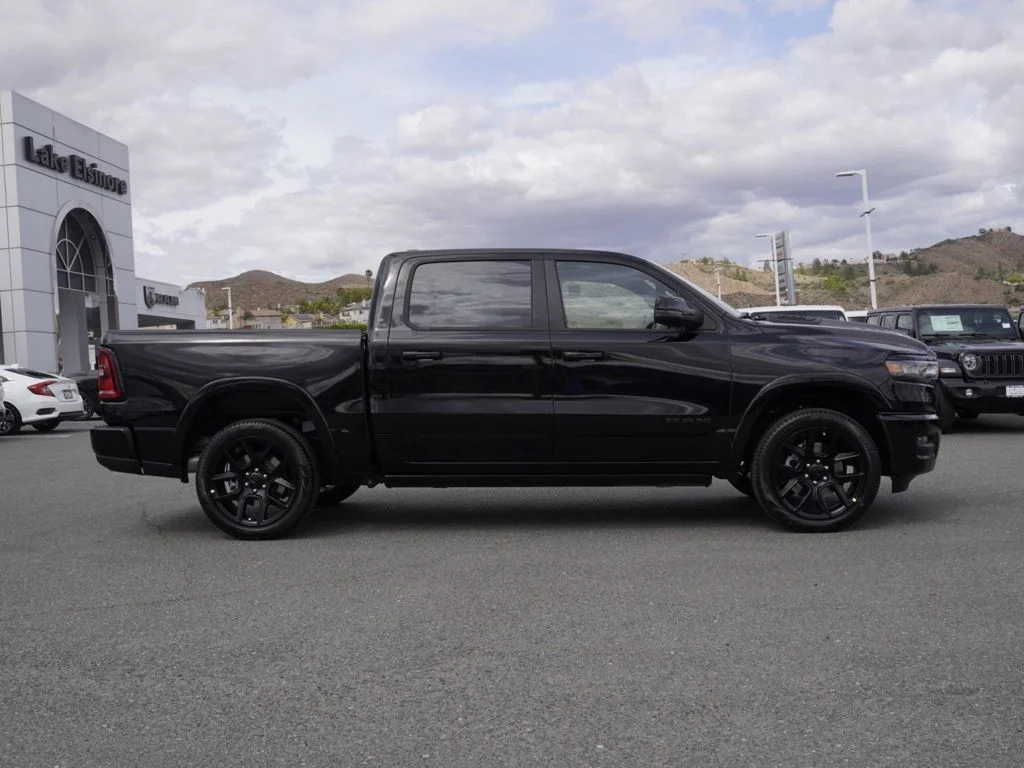 New 2026 Diamond Black Crystal Pearl-Coat Exterior Paint RAM Laramie image 2