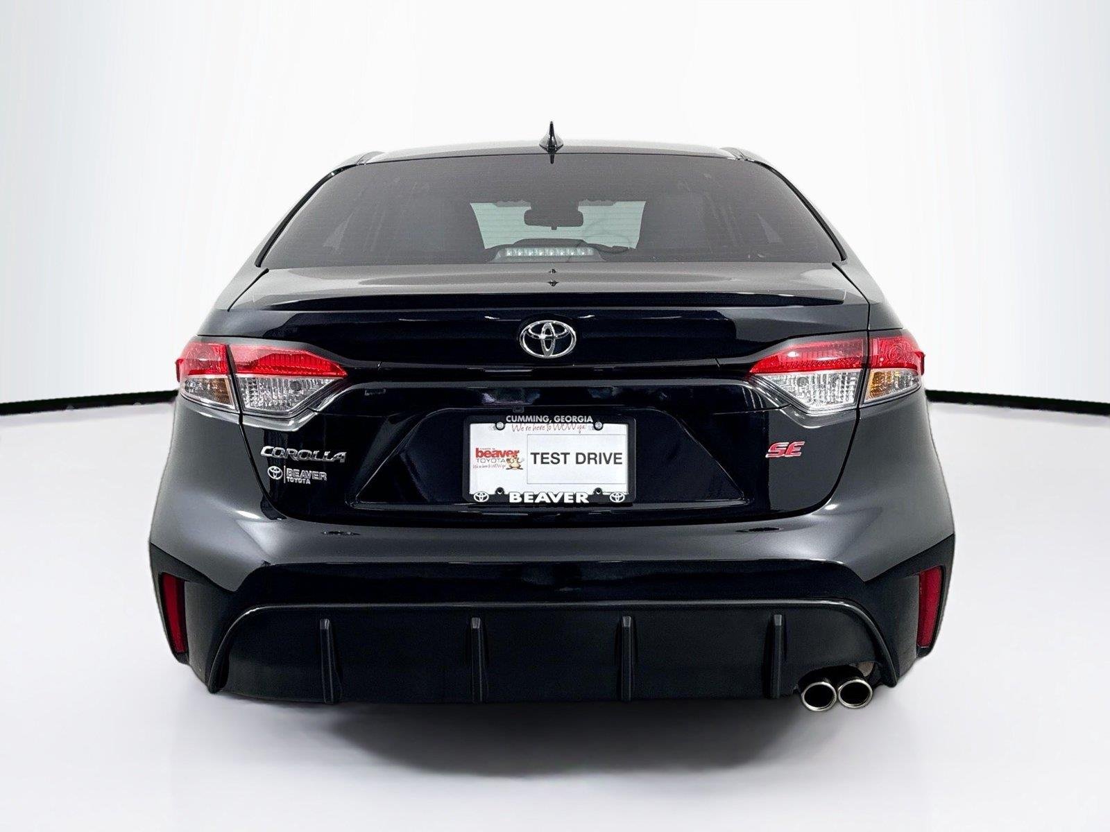 Certified Used 2025 Midnight Black Metallic Toyota SE image 11