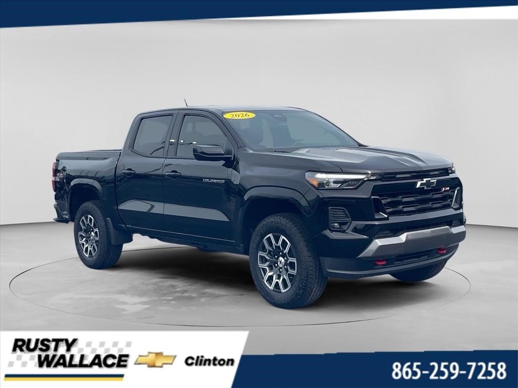 Black 2026 Chevrolet Colorado Z71 Crew Cab 4WD Pickup Truck Four-Wheel Drive