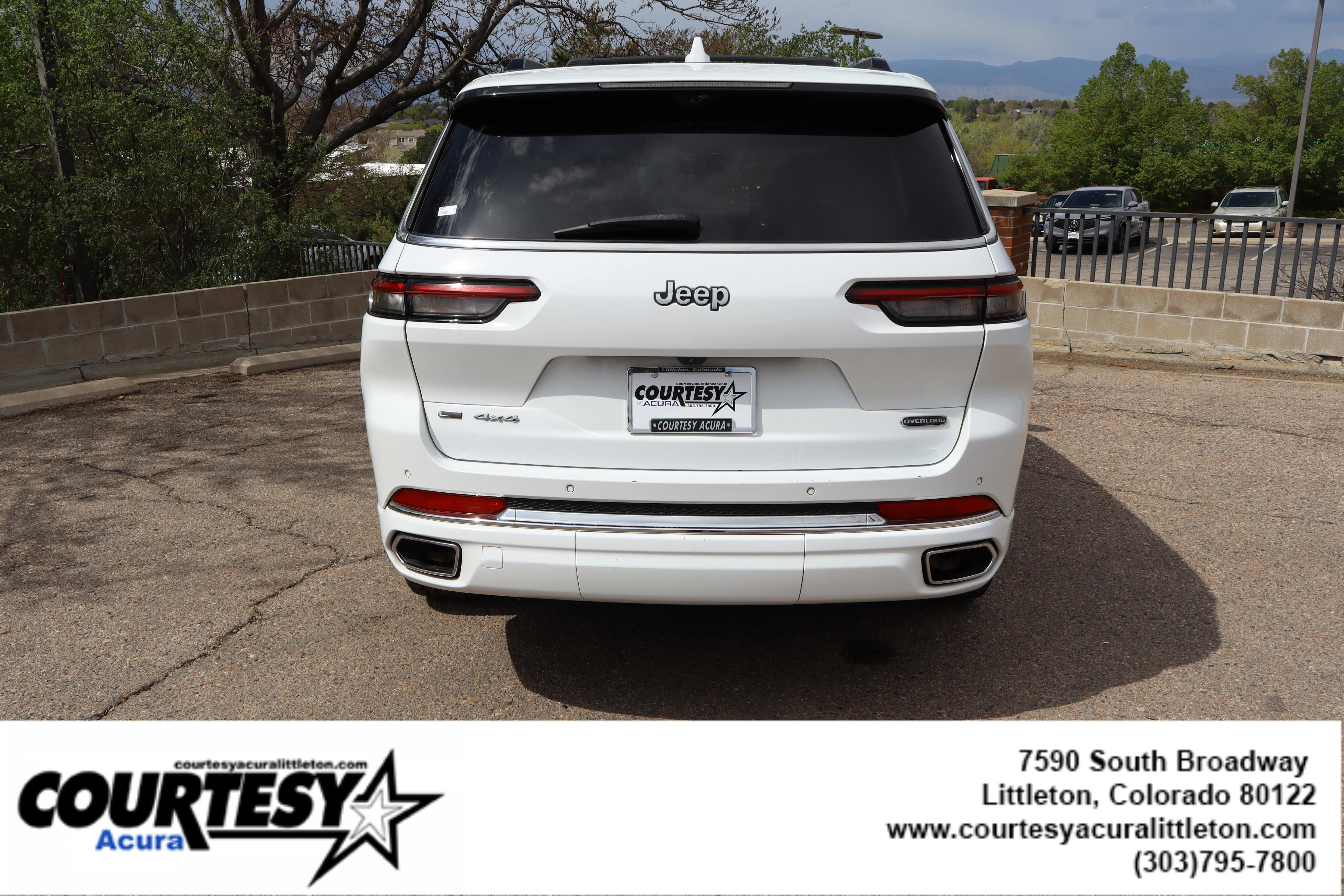 Used 2022 Bright White Clearcoat Jeep Overland image 5