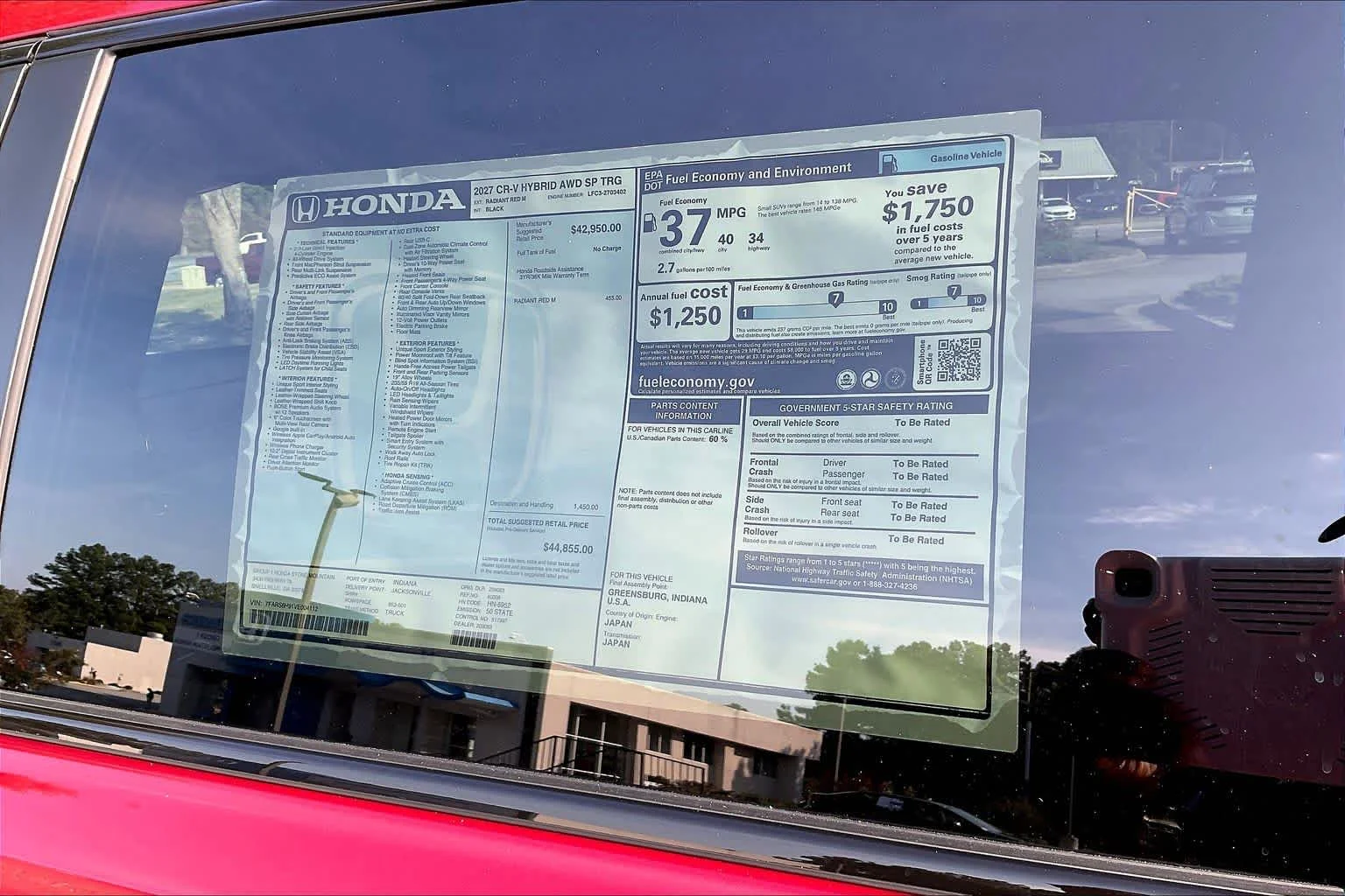New 2027 Radiant Red Metallic Honda Sport Touring image 20