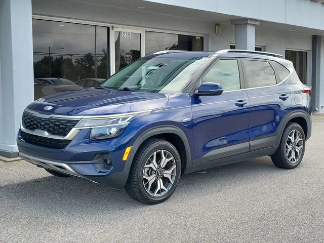 Used 2021 Blue Kia EX image 12