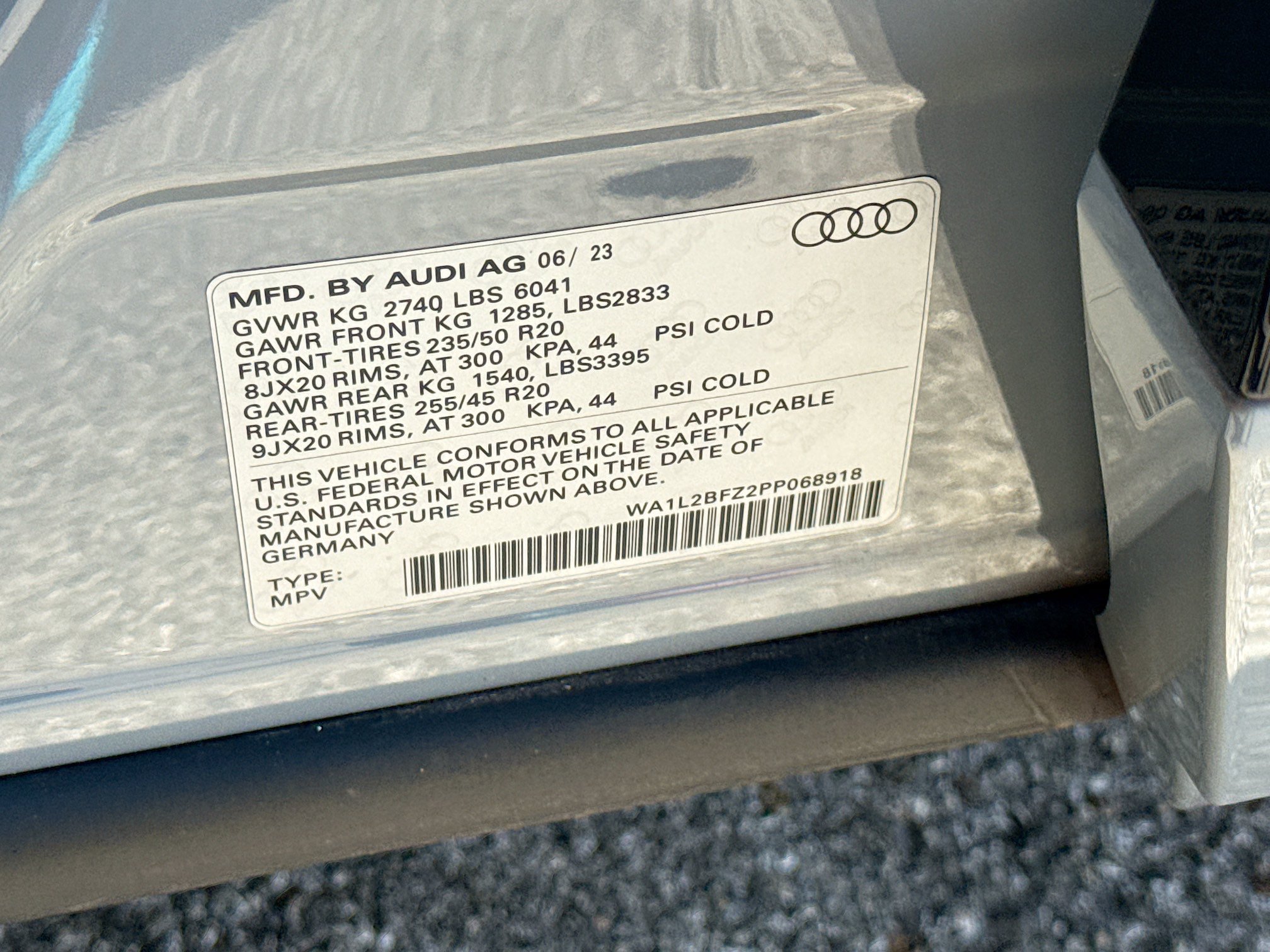 Used 2023 Pebble Gray Audi Premium Plus image 43
