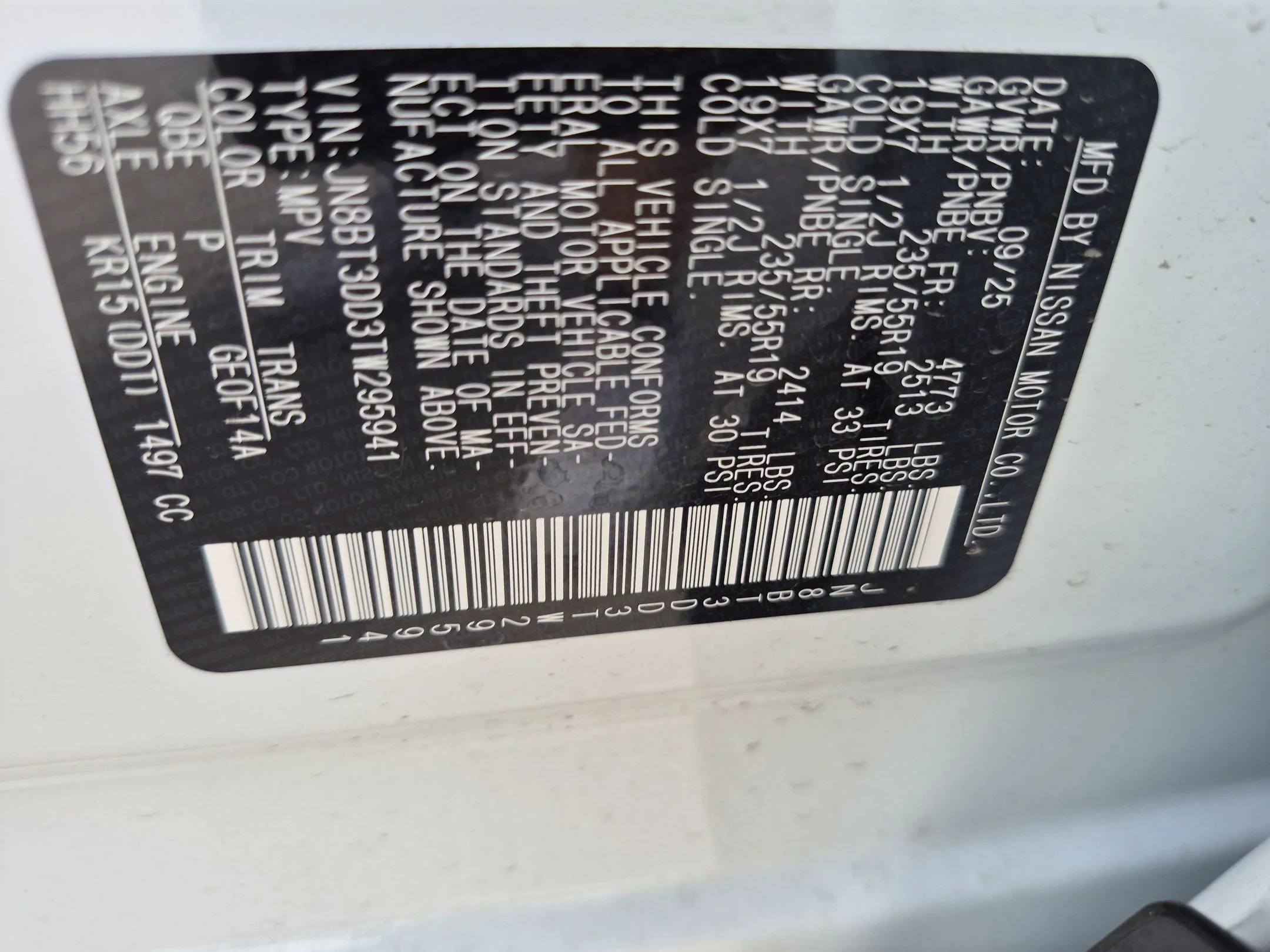 Used 2026 Everest White Pearl Tricoat Nissan Platinum image 35