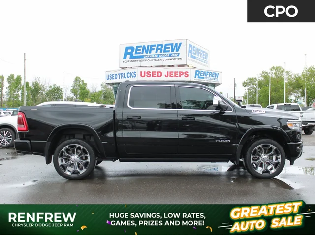 2023 RAM 1500 Limited Longhorn * | Crew Cab | 5.7L HEMI V8 | Apple CarPlay | Trailer Tow | Sunroof |