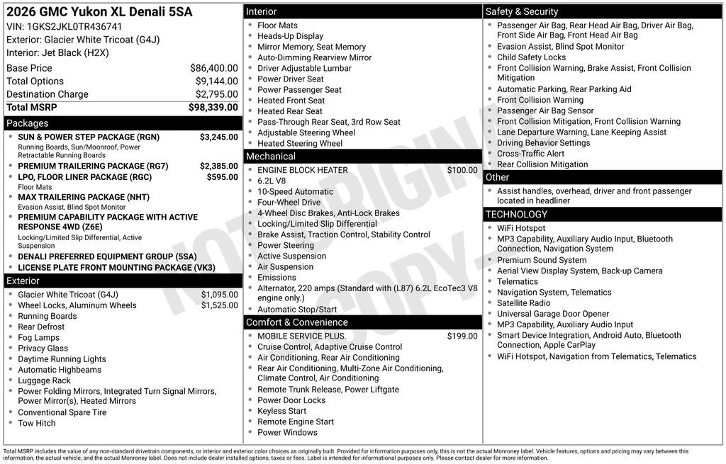 2026 GMC Yukon XL Denali - Photo 30