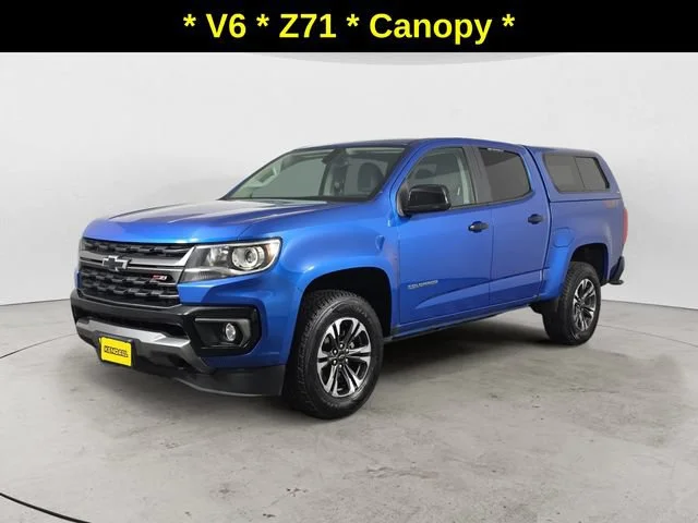 Used 2022 BRIGHT BLUE METALLIC Chevrolet 4WD Z71 image 1
