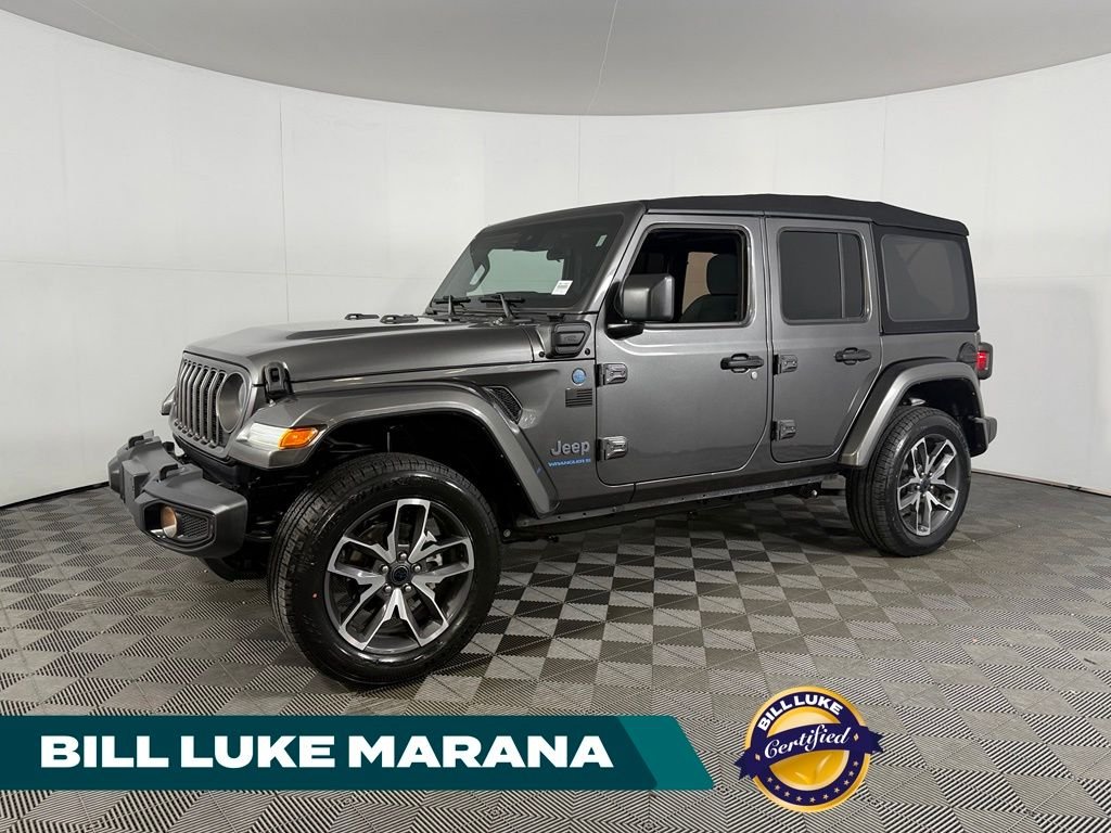 Certified Used 2024 Gray Jeep Sport S 4xe image 1