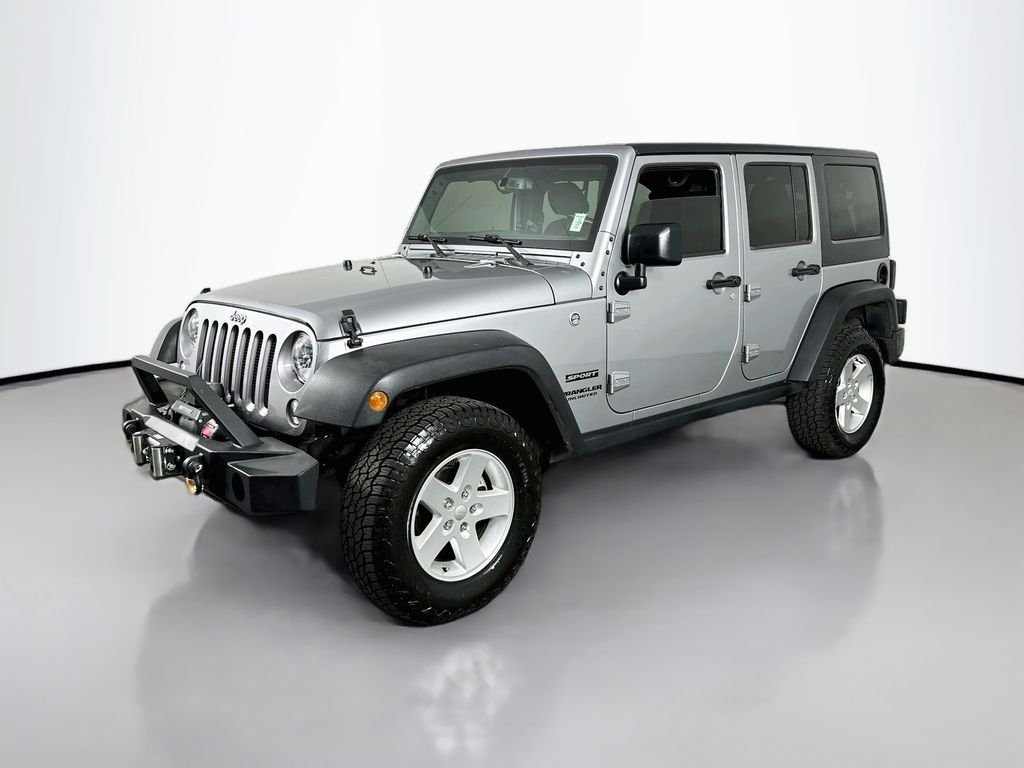 Used 2017 Billet Silver Metallic Clearcoat Jeep Unlimited Sport S image 4
