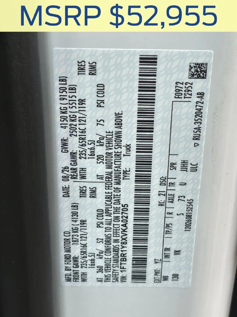 New 2027 Oxford White Ford Cargo Van image 32
