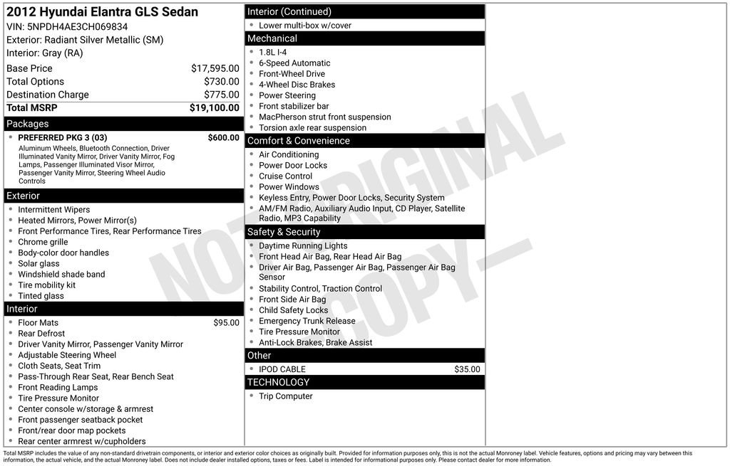 Used 2012 Silver Hyundai GLS image 3