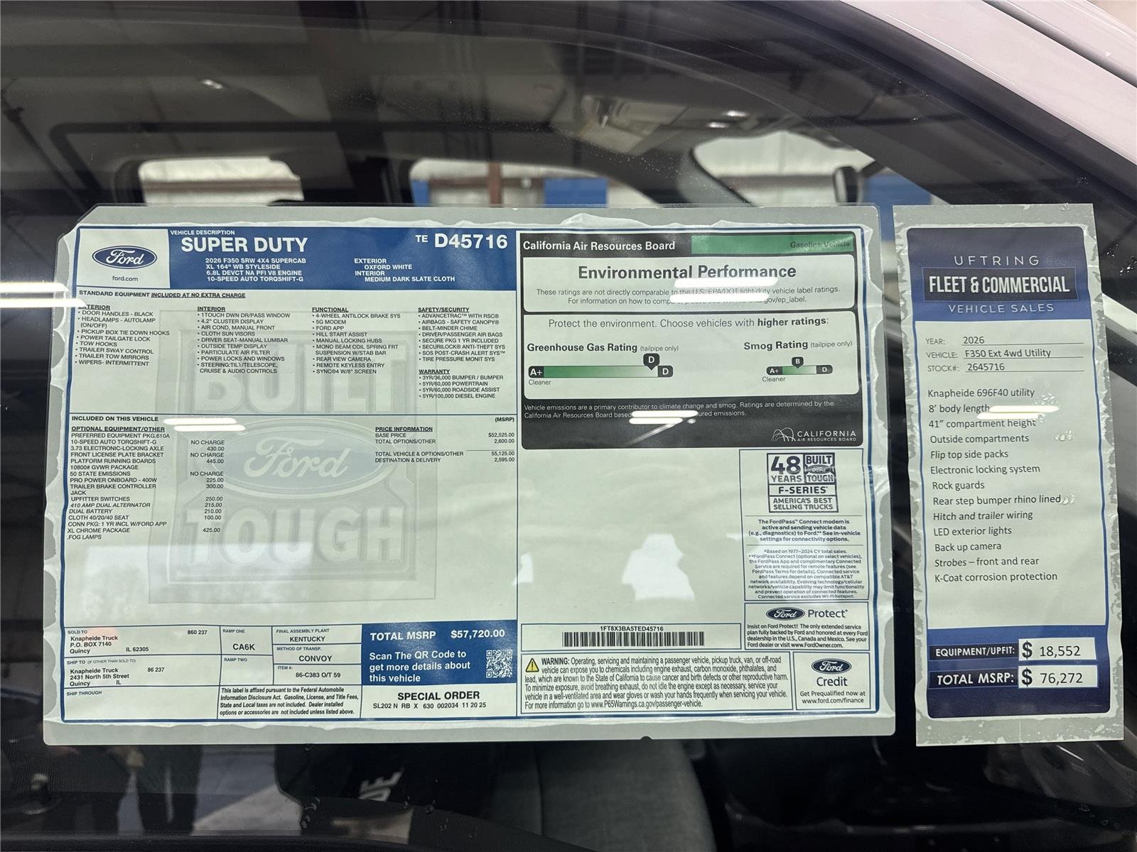 New 2026 Oxford White Ford F-350® XL image 16