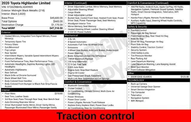 Used 2020 Black Toyota Limited image 28