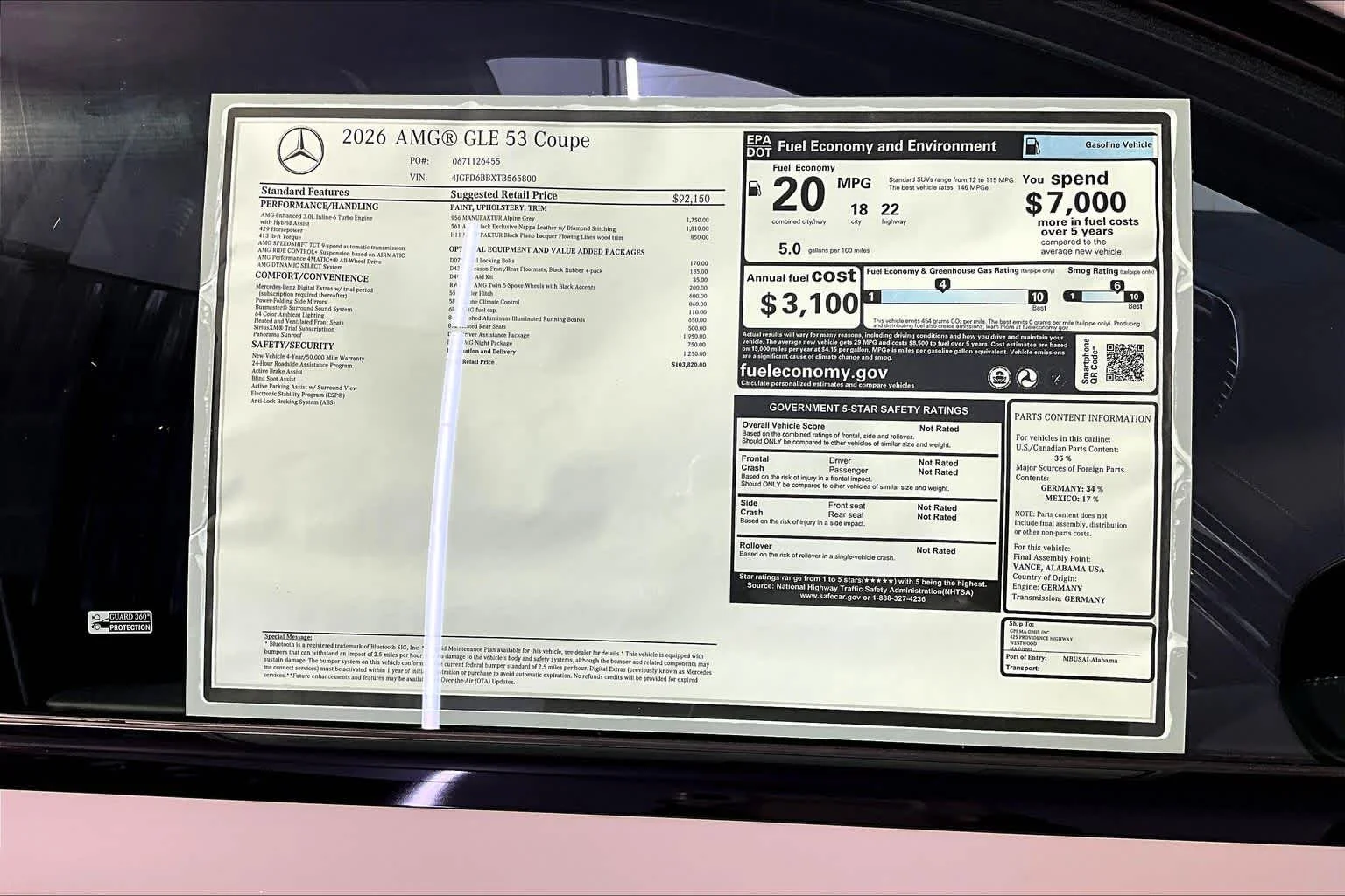 New 2026 MANUFAKTUR Alpine Grey Mercedes-Benz AMG® GLE 53 image 18