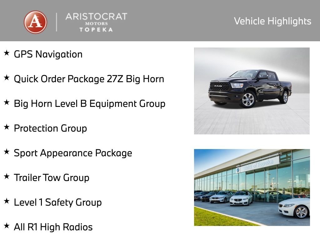 Used 2024 RAM Ram 1500 Pickup Big Horn/Lone Star with VIN 1C6SRFFT2RN213011 for sale in Kansas City