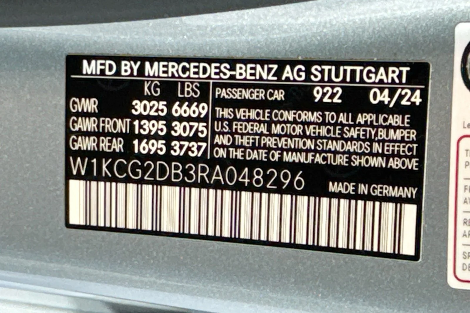 Used 2024 Cirrus Silver Metallic Mercedes-Benz EQS 450+ image 30