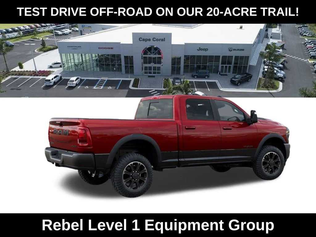 New 2026 Molten Red Pearl-Coat Exterior Paint RAM Rebel image 4