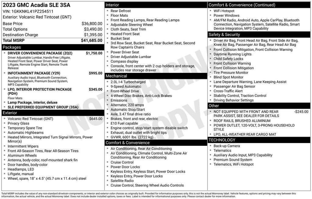 Certified Used 2023 Red GMC SLE image 32