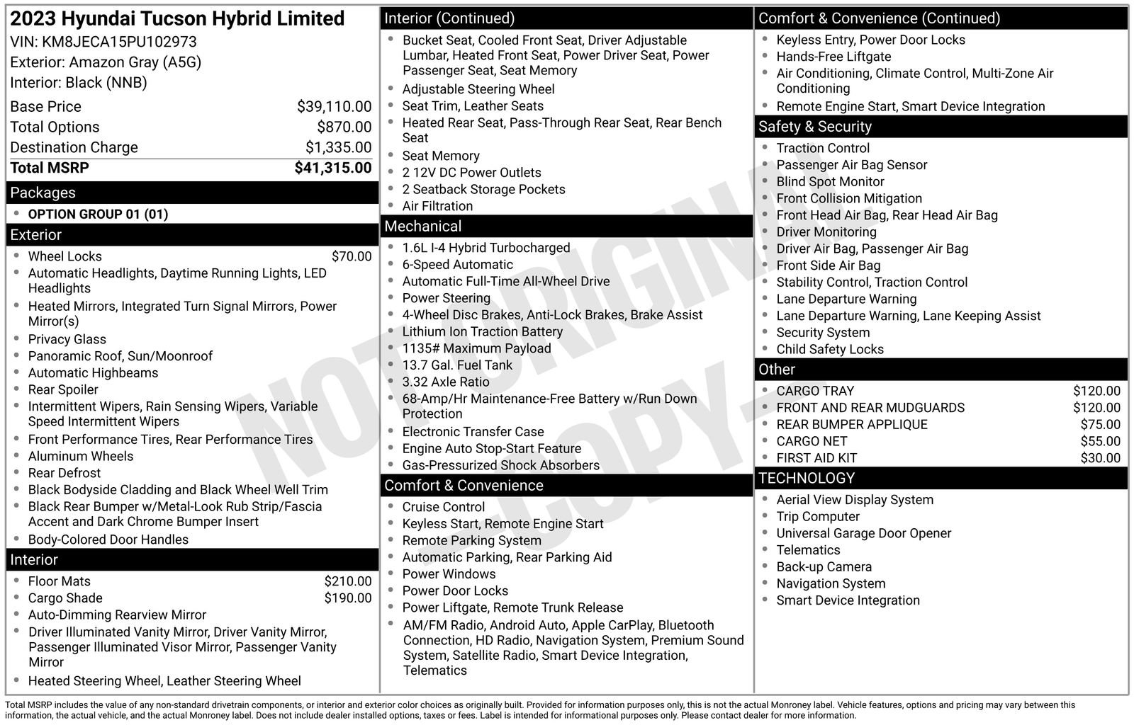 Used 2023 Gray Hyundai Limited image 6