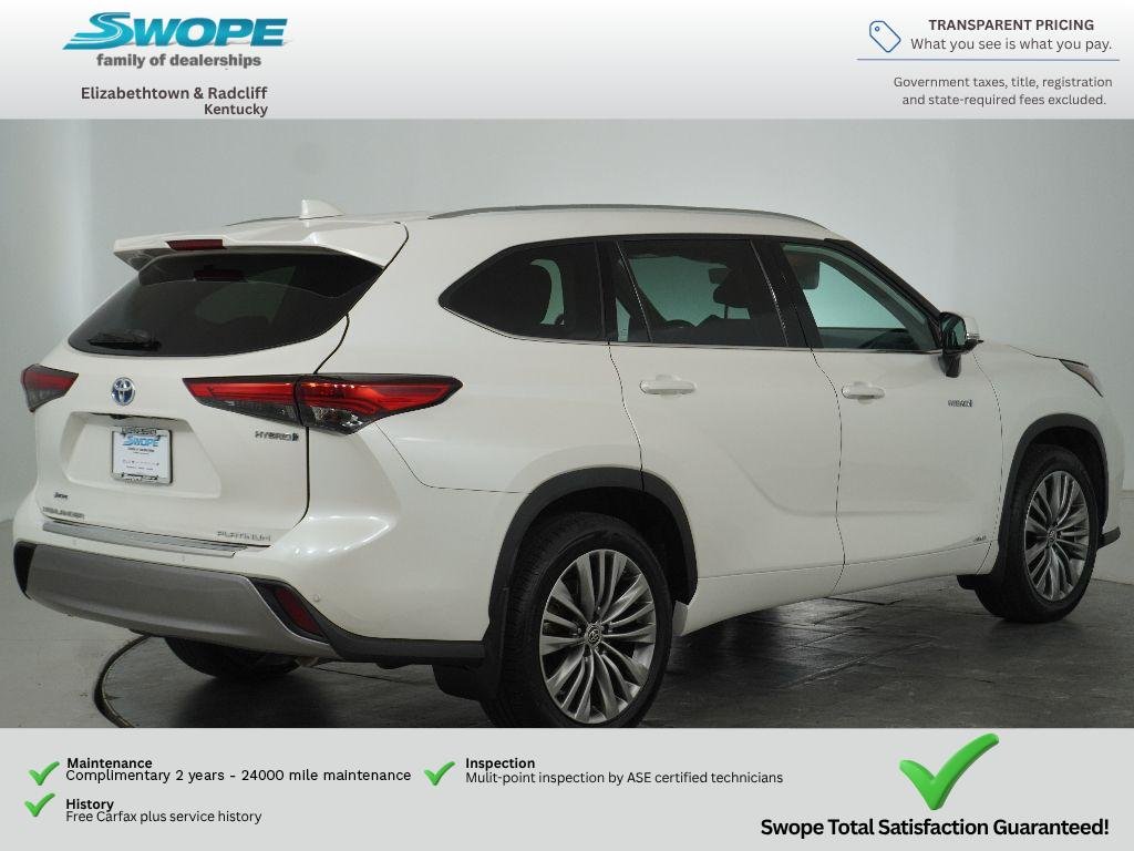 Used 2021 WHITE Toyota Hybrid Platinum image 3