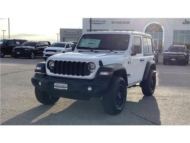 New 2026 Bright White Clear-Coat  Paint Jeep 2-DOOR SPORT image 5