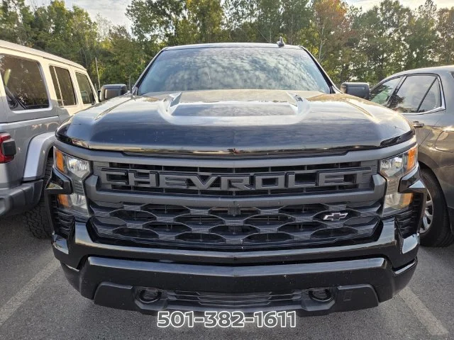 Used 2023 Chevrolet Silverado 1500 Custom with VIN 1GCPABEK7PZ185283 for sale in Little Rock