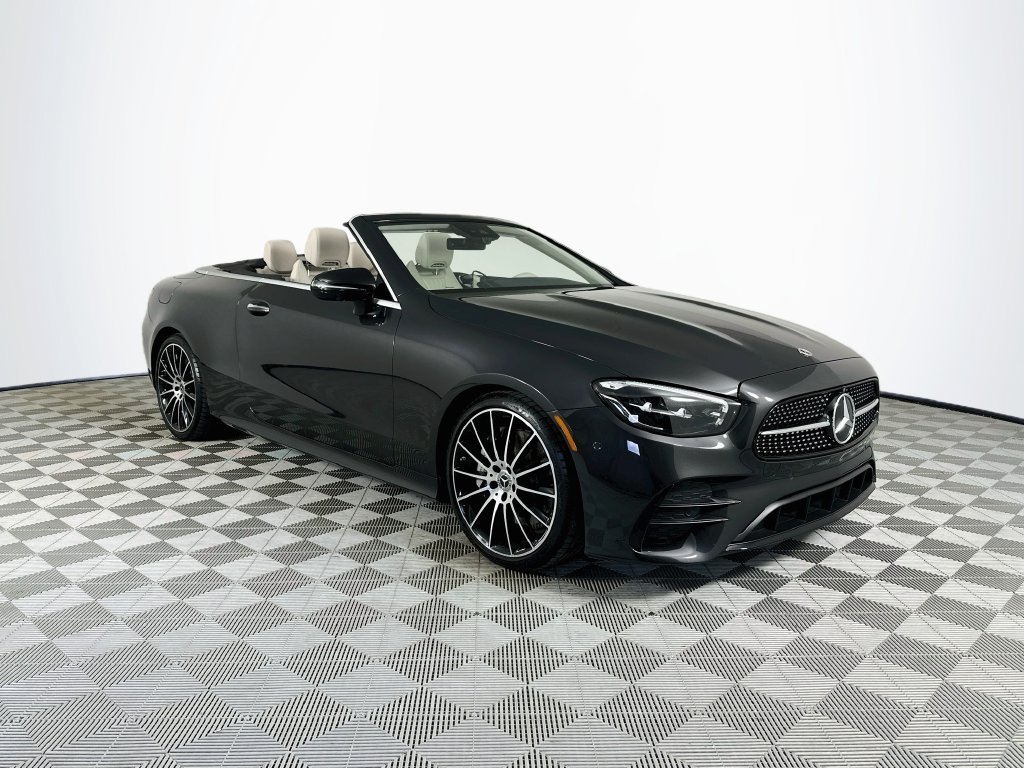 Certified Used 2023 Gray Mercedes-Benz E 450 Cabriolet image 1
