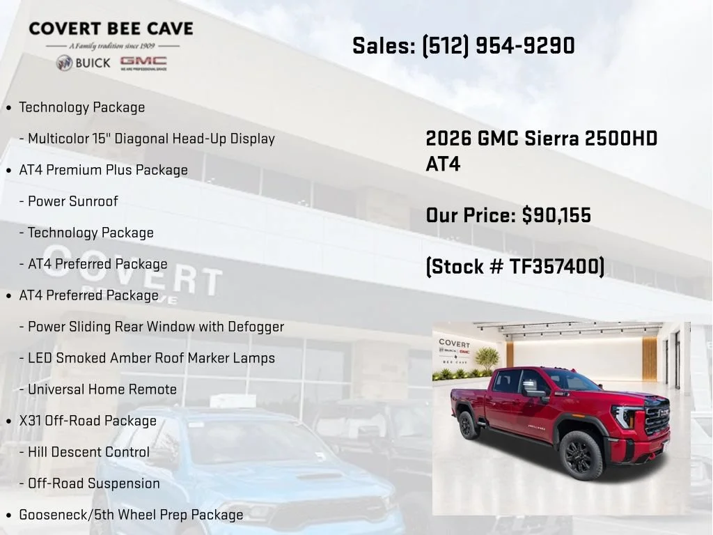 New 2026 Volcanic Red Tintcoat GMC AT4 image 24