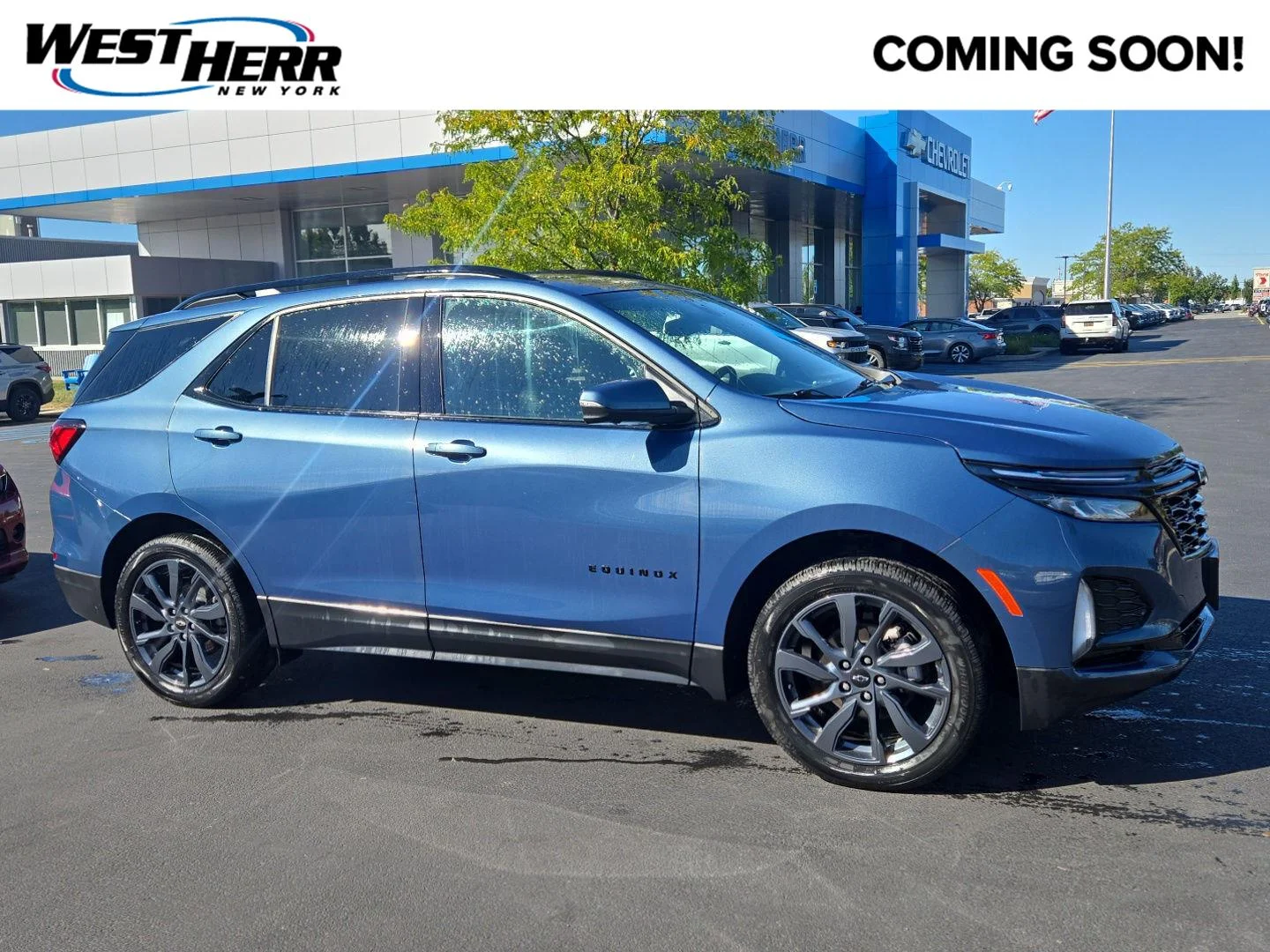 Used 2024 Lakeshore Blue Metallic Chevrolet RS image 1