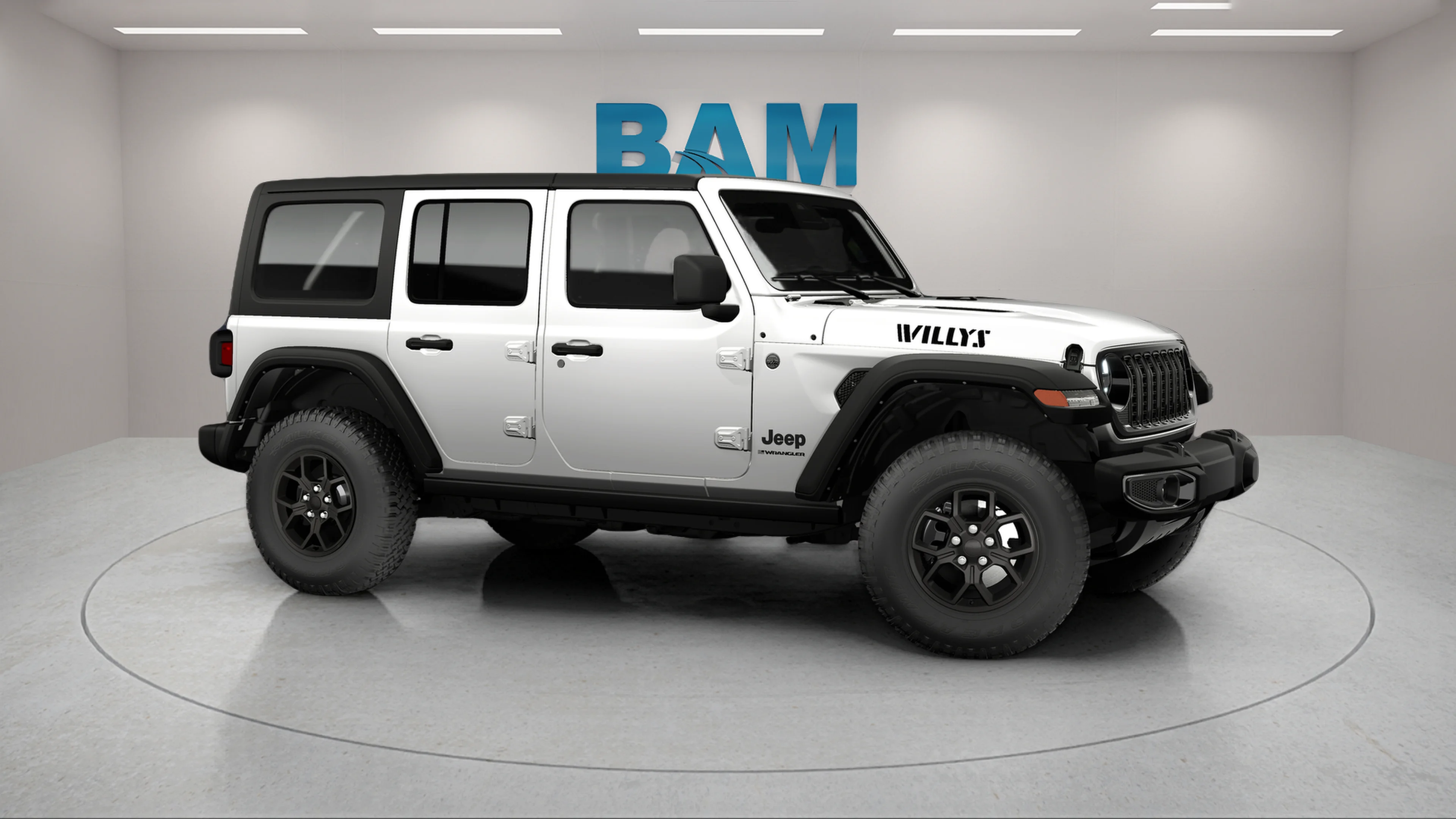 New 2026 Bright White Clear-Coat Exterior Paint Jeep Willys image 3