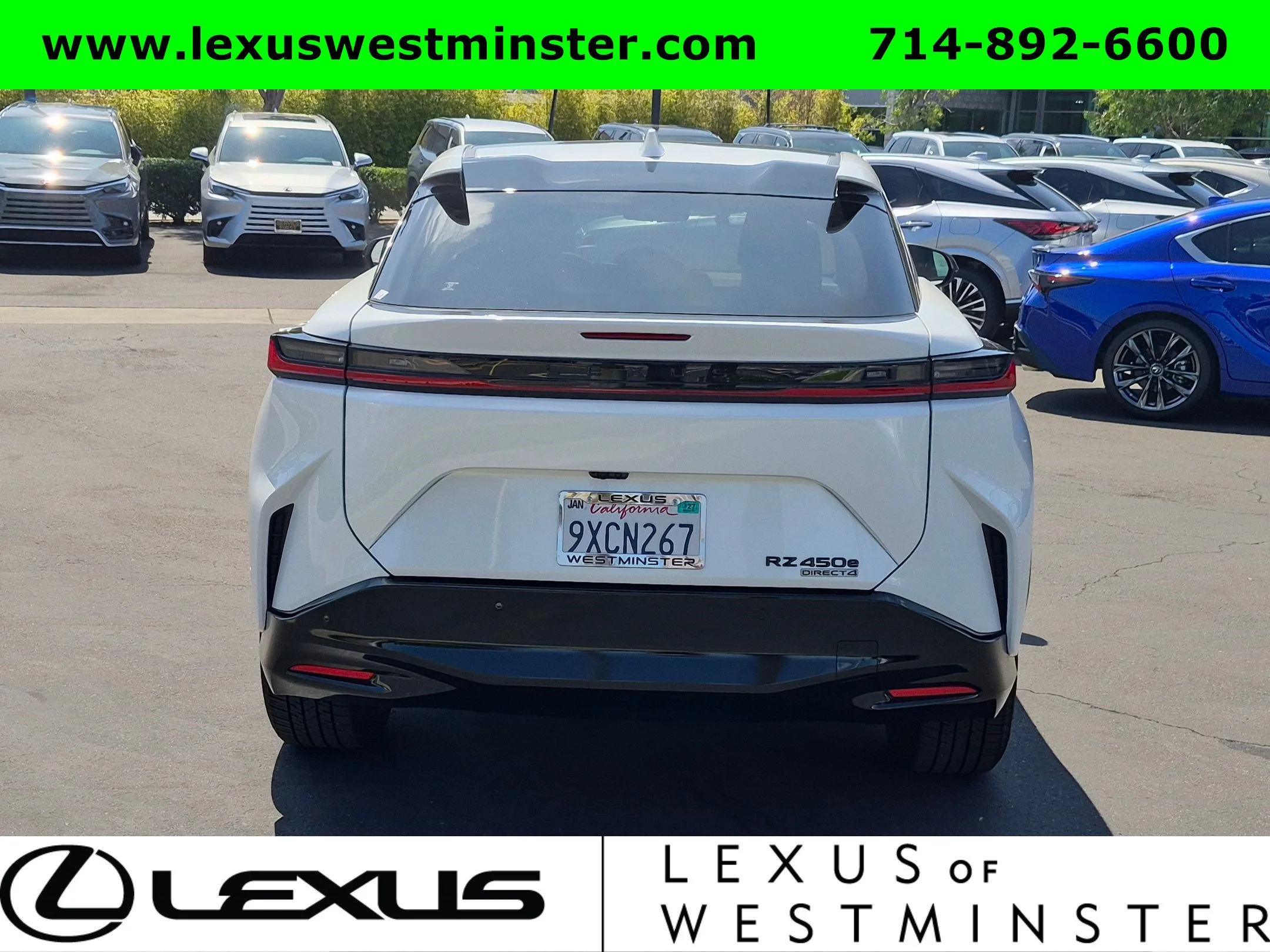 Used 2026 Oxygen White Lexus RZ 450e Premium image 9