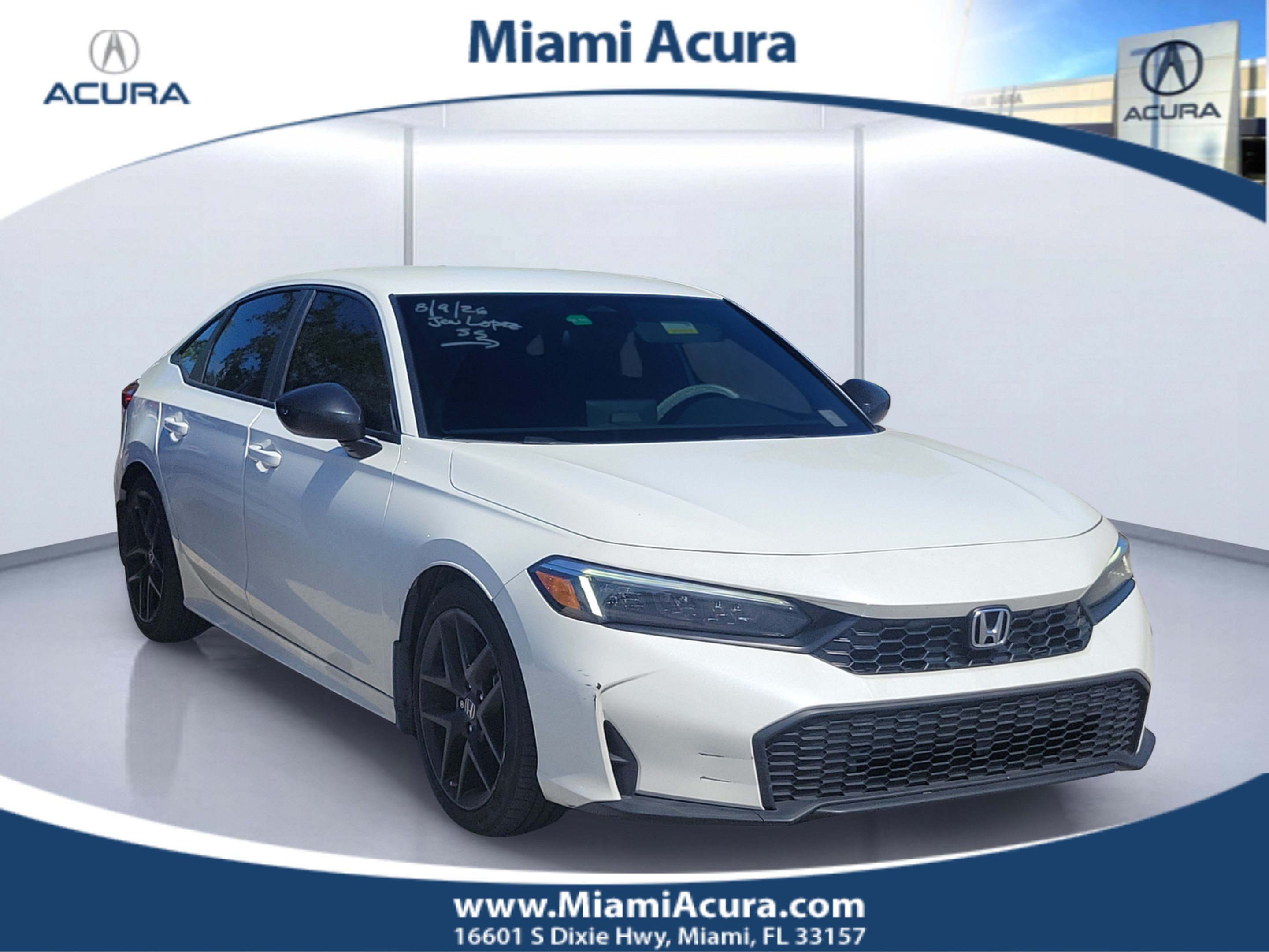 Used 2025 Platinum White Honda Sport image 1