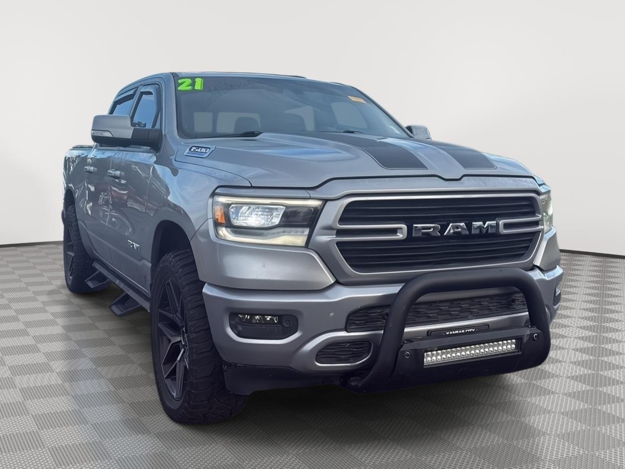 Used 2021 Billet Silver Metallic Clearcoat Ram Big Horn image 1