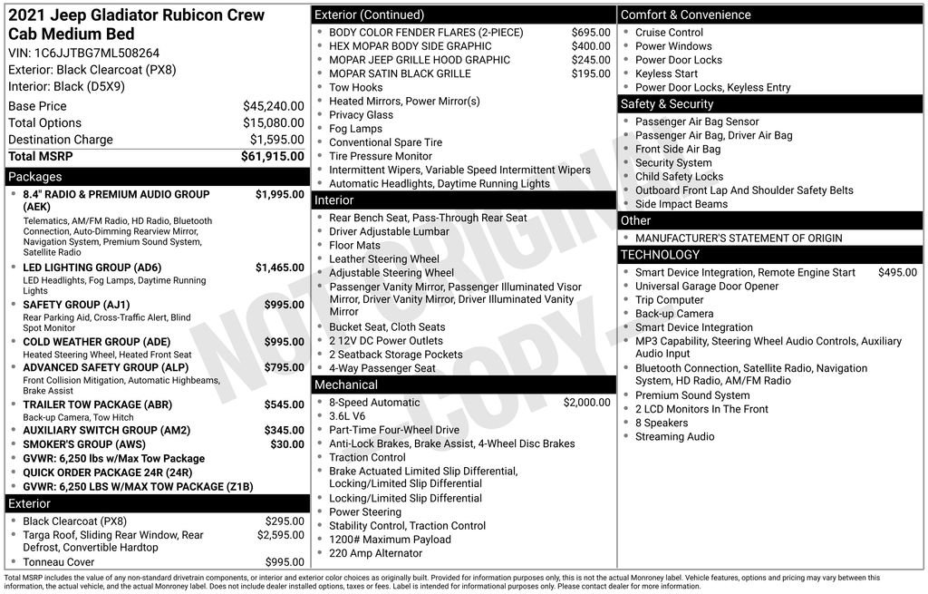 Used 2021 Black Jeep Rubicon image 6