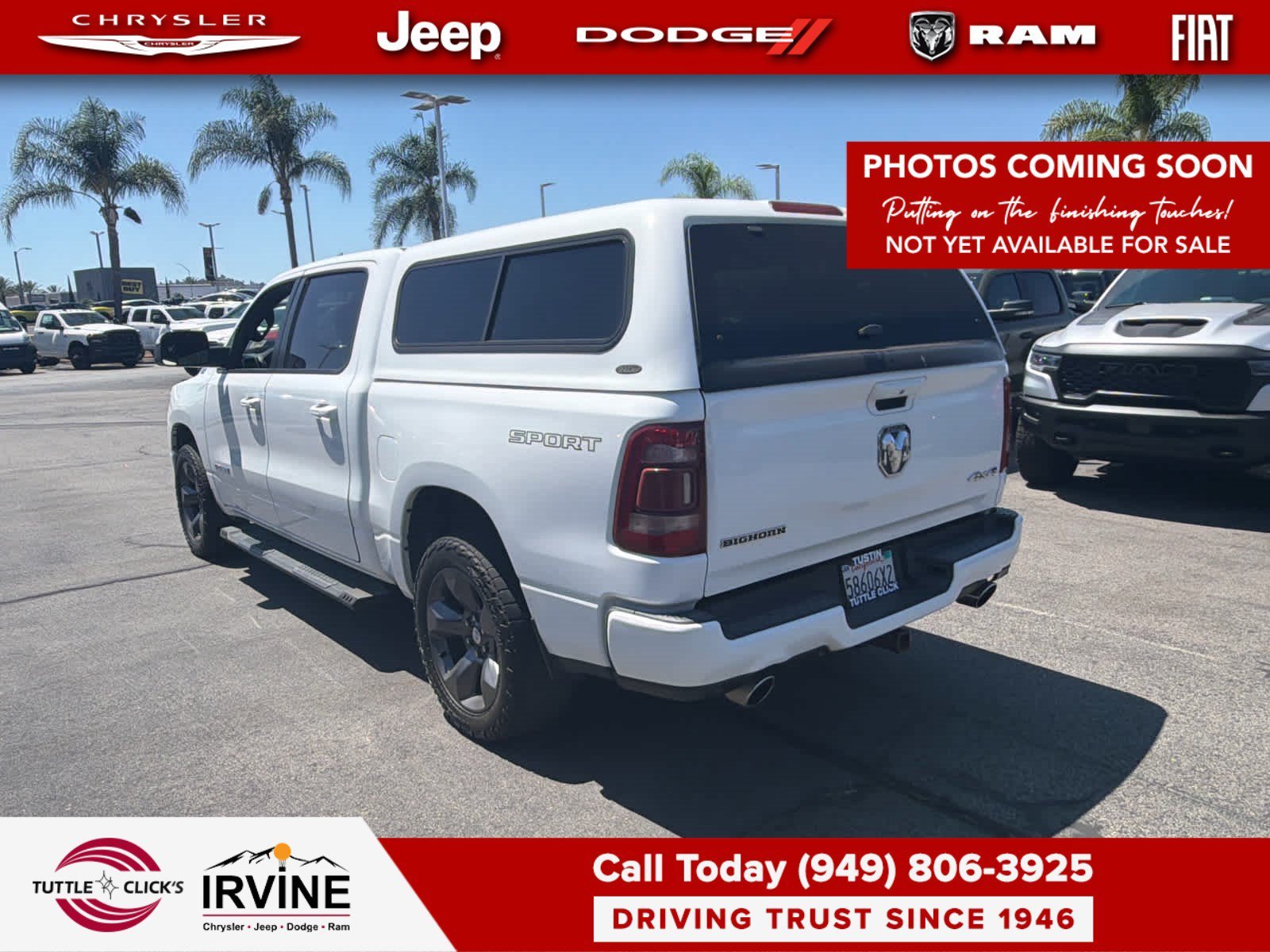 Used 2020 Bright White Clearcoat Ram Big Horn image 4
