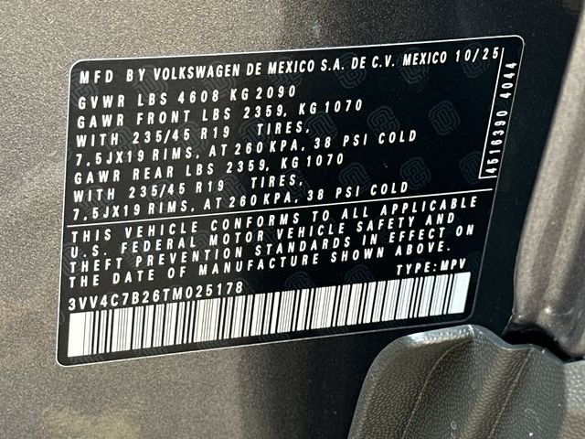New 2026 Gray Volkswagen 1.5T SEL image 36
