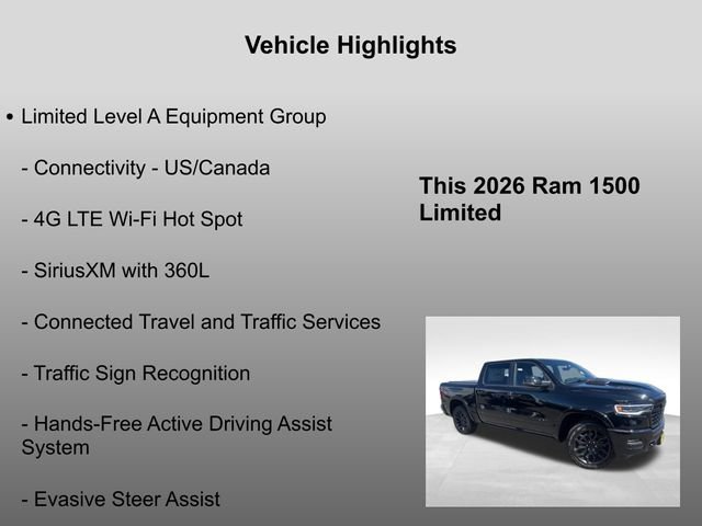 New 2026 Diamond Black Crystal Pearl-Coat Exterior Paint RAM Limited image 35