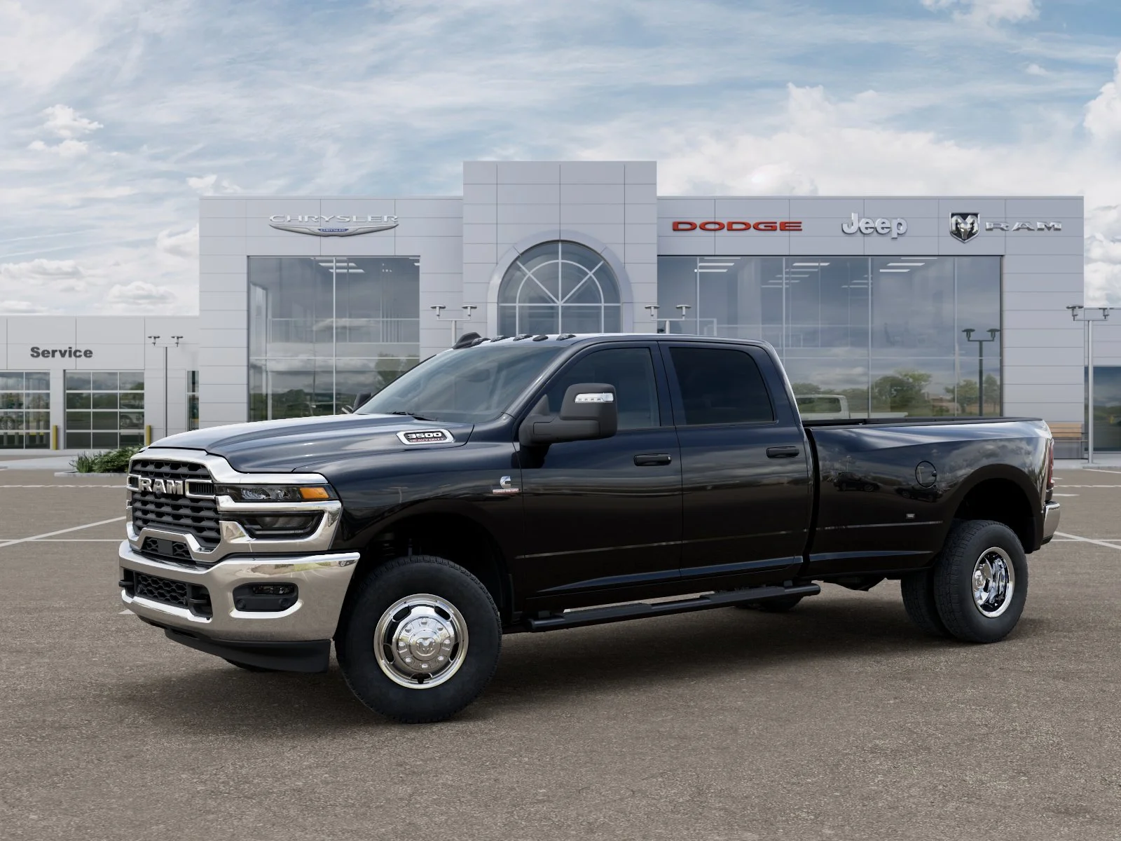New 2026 Diamond Black Crystal Pearl-Coat Exterior Paint RAM Tradesman image 2